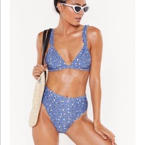 Nasty Gal Beach Therapy Floral High Waist Bikini